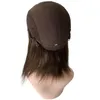 14 дюймов бразильские натуральные человеческие волосы коричневого цвета # 4 кошерный парик 130% плотность боб стиль 4x4 шелковый верх еврейский парик для белой женщины
