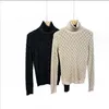 1006 L 2023 Runway Autumn Women's Sweaters Long Sleeve Crew Neck Pullover Black White Womens Xue