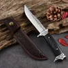 Ancient straight knife outdoor knife hand meat fruit knife pocket knife Mongolian knife survival knife