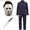 Party Maskers Halloween Michael Myers Killer Masker Cosplay Horror Bloody Latex Maskers Helm Carnaval Maskerade Partij Kostuum Rekwisieten Q231007