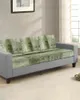 Stol täcker oljemålning Abstrakt gräsgrön säte kudde täcke soffa skydds stretch tvättbar avtagbar elastisk slipcovers