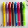 2 em 1 luz uv caneta mágica invisível 10 cores criativo multi função canetas plástico marcador marcador-caneta escola escritório-canetas t9i002467