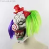 Party Maskers Horror Clown Latex Masker Enge Grimas Volwassen Volledige Hoofd voor Halloween Maskerade Kostuum Cosplay Fancy Dress Props Q231009