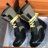 2023 Metropolis Ranger bottes femme bottes de combat Designers bottines en cuir de veau et toile chaussures plates