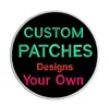 Logotipo personalizado marca de luxo patches bordados para roupas de ferro em costurar no boné crachá acessórios de costura suprimentos adesivos para vestuário jeans jaqueta chapéu sacos