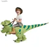 Thème Costume Nouvelle Vente Chaude Drôle Enfant Adulte table Équitation Dinosaure Vert Cosplay Venez Enfants Déguisement Halloween Vacances Thème PartyL231007