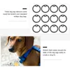 Hundhalsar 12 datorer dogtag husdjur ljuddämpare silikon choker halsband män etikett man para hombres