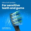 Cabeça de escova de dentes elétrica, 10 peças, cabeça de substituição, funciona para fairywill fw507 fw508 515 fw515 fw551 yunchi y1 231006
