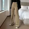 Pantalon femme Corduroy Femmes Harajuku Cargo Y2K Pantalon rétro Printemps 2023 90S Streetwear