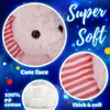 Plush Dolls 25 سم الفيل الوردي ألعاب مضيئة هدايا عيد ميلاد LED LED توهج الحيوانات المحشوة للبنات الأطفال نائم وسادة 231007