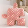 Cuscino Blacket Bianco Irregolare Sedile Jigsaw Sedia Schienale morbido Decorazioni per la casa Tiro Comodo Teddy Velluto S