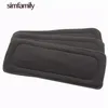 Cloth Diapers simfamily10PC Reusable Bamboo Charcoal Insert Baby Cloth Diaper Mat Nappy Inserts Changing Liners 4layer each insert Wholesale 231006