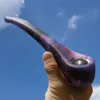 Tuyaux à main en silicone incassables de 9,3 pouces Galaxy Sky Pipe à fumer Bong + Bol