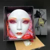 Party Masks Animistic Beautiful Women Mask Halloween Cosplay Face Cover Adult Full Face Masquerade Party Flower Costume Accessories Props Q231007