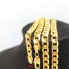Модное ожерелье хип-хоп-рэпера с кубинской цепочкой диаметром 8 мм, 24 дюйма, штампованное золото 14 карат269j