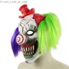 Party Masks Horror Clown Latex Mask Scary Grimace Adult Full Head for Halloween Masquerade Party Costume Cosplay Fancy Dress Props Q231007