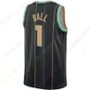 Lamelo Ball Jersey Brandon Miller Basketball Jerseys 2023 City White Teal Purple Black Pinstripe Home Away Men Dorosły rozmiar S M L XL 2XL