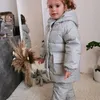 Abrigo de plumón Mono de invierno Mono para niñas, niños, chaquetas para niños, traje para la nieve, Parka con plumón de pato, abrigos para niños pequeños, oso de juguete, prendas de vestir exteriores 231007