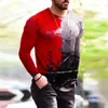 Sweats à capuche pour hommes Hommes Impression Casual Tops Chemise Col rond Lâche Manches longues Ity Chaud Mode Élégant Doux