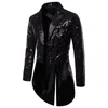 Costumes pour hommes mode luxueux veste de costume à paillettes noir/rouge argent fête de mariage d'affaires Double boutonnage robe de smoking Blazer