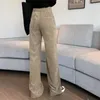 Kadın pantolon kadife kadın harajuku kargo y2k retro pantolon bahar 2023 90s sokak kıyafetleri
