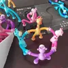 Decompression Toy Children Suction Cup Giraffe Toys Relief Telescopic Sensory Bellows Anti stress Squeeze Kawaii 231007