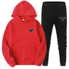 Heren trainingspak Designer Hoodie en broek Set Basketbal Street Wear Sweatshirt Sportkleding Merk Katoen Materiaal Gebreide tweedelige set kleding heren