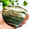 Decorative Figurines Natural Ocean Jasper Crystal Stone Love Heart Mineral Specimen Home Room Decor Gemstone Spiritual Meditation Reiki