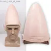 Party Masks Coneheads Alien Latex Cap Mask Cosplay Egg Head Conical Masks Helmet Halloween Carnival Party Props Q231009