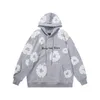 2023 Winter READYMADE 3D Foam Kapok Printing Graffiti Plush Hooded Sweater for Men and Women11