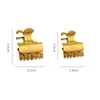 Metal Cute Letter Mini Claw Clip with Stamp Special Letter Hair Claws Clamp Fashion Hair Accessories