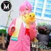 Mitsuba Sousuke Cosplay Anime Jibaku Shounen Wc Gebonden Hanako Kun Cosplay Kostuum Roze Pruik Uniformcosplay