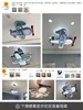 ペンダントランプ子供用ルームシャンデリアモダンミニマリストクリエイティブ漫画航空機の男の子と女の子の青い寝室天井ランプ