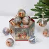 Décorations de Noël 14 pièces 7.5cm boules d'arbre de noël pendentif ornements suspendus boule en plastique décorations maison vacances Navidad année décor cadeau 231006