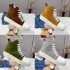 Buty designerskie Time Out Sneakers Platforma zamszowa moda gumowa podeszła podeszwa rozmiar 35-40 z oryginalnym pudełkiem