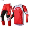 Autres vêtements Hommes Motocross Racing Gear Set Moto Outfit Enduro Costume Pantalon tout-terrain Combo ATV UTV VTT GantsL231007