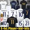 Fãs de roupas esportivas do Real Madrid Versão do jogador Camisas de futebol VINI JR BELLINGHAM REAL MADRIDS CAMAVINGA TCHOUAMENI VALVERDE camisa de futebol homens kits infantis