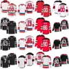 Stitched Hockey 63 Jesper Bratt Jerseys 91 Dawson Mercer 90 Tomas Tatar 56 Erik Haula 86 Jack Hughes 13 Nico Hischier 7 Dougie Hamilton Black Red White Man Woman Youth