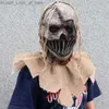 Party Masks Halloween Scarecrow Mask Creative Horror Cosplay Mask For Adult Scary Latex Skull Costume For Spooky Party Carnival Supplies Q231007