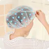 Clear Disposable Plastic Shower Caps Large Elastic Thick Bath Beanie Women Spa Bathing Accessory Fast Shipping F3261 Ujpmw