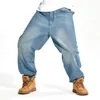Hommes entiers Baggy Jeans grande taille hommes Hip Hop Jeans longs en vrac mode Skateboard coupe décontractée Jeans hommes sarouel 42 44 46307D