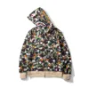 A Bathing New Co تحمل علامة KT Cat Camo Shark Full Zip Hoodie