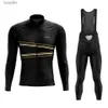 Outros vestuário 2023 conjunto de ciclismo masculino huub manga longa primavera outono mountain bike ropa ciclismo maillot 20d conforto corrida suitl231008