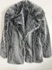 Frauen Pelz Hohe Qualität Mantel Frauen 2023 Winter Dicke Warme Flauschige Outwear Luxus Gold Silber Faux Jacke Pelzigen Mantel