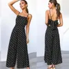 Kvinnors jumpsuits Rompers Casual Long Pants Elegant Ladies Clubwear Dot Prints PlaySuit BodyCon Party for Women 20212706