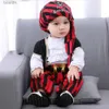 Tema Costume Cosplay Cavaliere Rosso Capitano Pirata Vestito per bambini Tute per bambini Pagliaccetto Halloween Vieni Fancy Dress party Anime spettacolo teatrale oggetti di scenaL231007