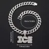 Designerschmuck Hip Hop Eisglas Diamantkette Halskette Englisches Alphabet Vollständiger Anhänger Persönlichkeit Herrenaccessoires Luxusschmuck