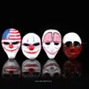 Party Masks Scary Clown Mask Payday 2 US Flag Clown Masks Masquerade Carnival Party Mask Horrible Funny Pay Day Mask Halloween Prop Supplies Q231009