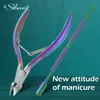 Cuticle Scissors Nail Cuticle Scissors Stainless Steel Manicure Pedicure Tools Golden/Silver/Rainbow Dead Skin Scissor Nipper Clipper Tool 231007