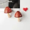 Магниты на холодильник Деревянный гриб-облако Магнит на холодильник Магнитная наклейка 3D Симпатичная доска объявлений Напоминание Украшение дома Кухня 231007